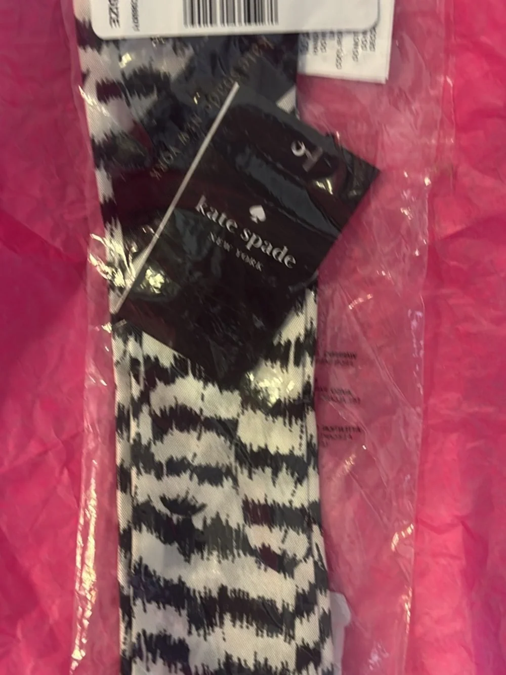 kate spade zebra purse silk scarf